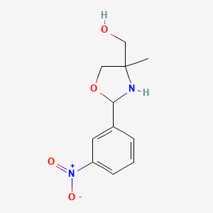 2-(m-Nitrophenyl)-4-methyl-4-hydroxymethyloxazolidine