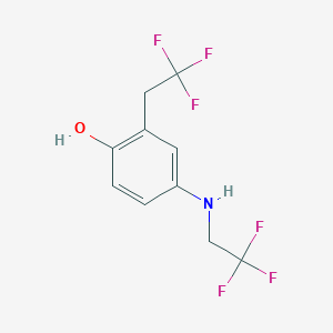 2-(2,2,2-Trifluoroethyl)-4-(2,2,2-trifluoroethylamino)phenol