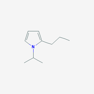 molecular formula C10H17N B12874724 1-Isopropyl-2-propyl-1H-pyrrole 