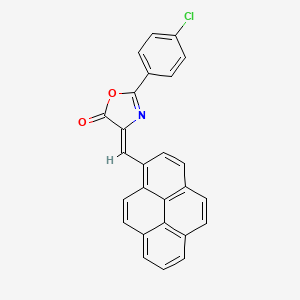 2-(4-Chlorophenyl)-4-(pyren-1-ylmethylene)oxazol-5(4H)-one