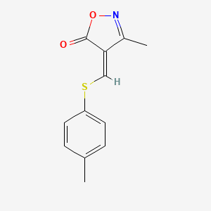 (4Z)-3-methyl-4-[(4-methylphenyl)sulfanylmethylidene]-1,2-oxazol-5-one