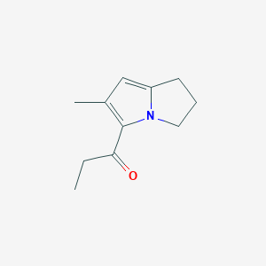 1-(6-Methyl-2,3-dihydro-1H-pyrrolizin-5-yl)propan-1-one