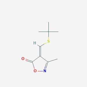 (E)-4-((tert-Butylthio)methylene)-3-methylisoxazol-5(4H)-one