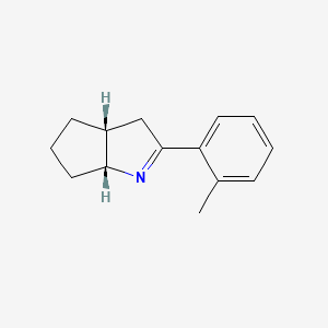 molecular formula C14H17N B12874826 (3AR,6aR)-2-(o-tolyl)-3,3a,4,5,6,6a-hexahydrocyclopenta[b]pyrrole 