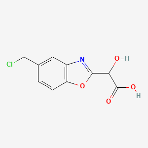 2-(Carboxy(hydroxy)methyl)-5-(chloromethyl)benzo[d]oxazole