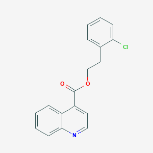 molecular formula C18H14ClNO2 B12874840 2-Chlorophenethyl quinoline-4-carboxylate 