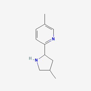 5-Methyl-2-(4-methylpyrrolidin-2-yl)pyridine