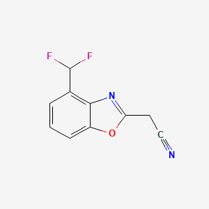 2-(4-(Difluoromethyl)benzo[d]oxazol-2-yl)acetonitrile