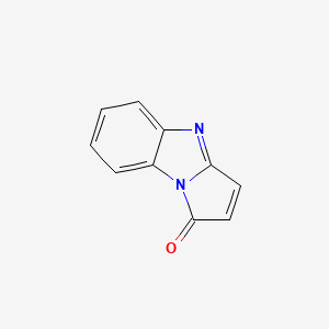 molecular formula C10H6N2O B12874879 1H-Pyrrolo[1,2-a]benzimidazol-1-one CAS No. 95897-43-1