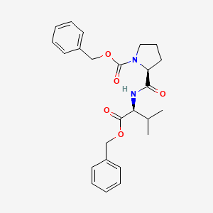 (S)-Benzyl 2-(((S)-1-(benzyloxy)-3-methyl-1-oxobutan-2-yl)carbamoyl)pyrrolidine-1-carboxylate