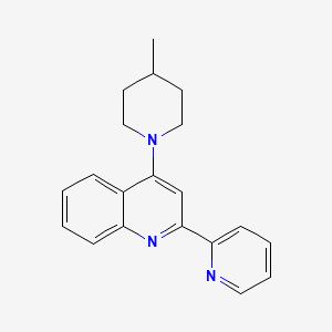 4-(4-Methylpiperidin-1-yl)-2-(pyridin-2-yl)quinoline