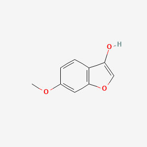 molecular formula C9H8O3 B12874894 6-Methoxybenzofuran-3-ol 