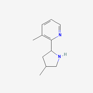 3-Methyl-2-(4-methylpyrrolidin-2-yl)pyridine