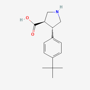 (3R,4S)-rel-4-(4-(tert-Butyl)phenyl)pyrrolidine-3-carboxylic acid