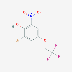 2-Bromo-6-nitro-4-(2,2,2-trifluoroethoxy)phenol