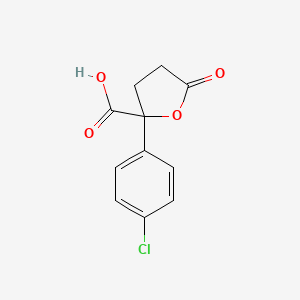 2-(4-Chlorophenyl)-5-oxotetrahydrofuran-2-carboxylic acid