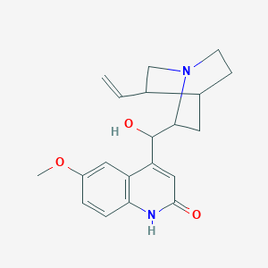 4-(Hydroxy((1S)-5-vinylquinuclidin-2-yl)methyl)-6-methoxyquinolin-2(1H)-one