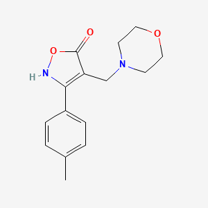 5(2H)-Isoxazolone, 3-(4-methylphenyl)-4-(4-morpholinylmethyl)-