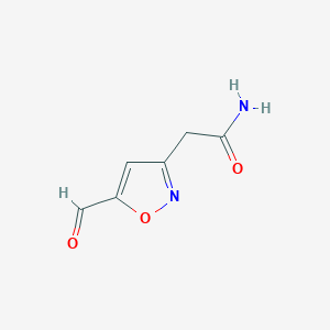 2-(5-Formylisoxazol-3-yl)acetamide