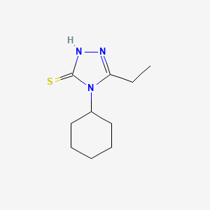 4-cyclohexyl-5-ethyl-4H-1,2,4-triazole-3-thiol