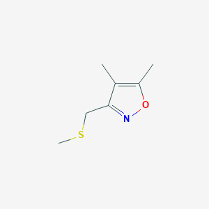 4,5-Dimethyl-3-((methylthio)methyl)isoxazole