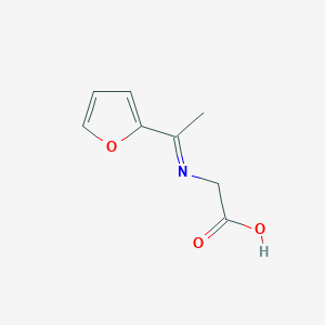 2-((1-(Furan-2-yl)ethylidene)amino)acetic acid