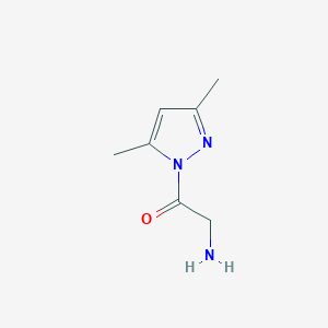 molecular formula C7H11N3O B12875016 2-Amino-1-(3,5-dimethyl-1H-pyrazol-1-yl)ethanone 