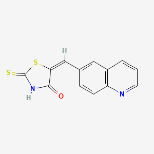 5-(Quinolin-6-ylmethylene)-2-thioxothiazolidin-4-one