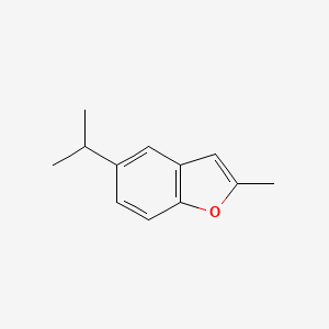 molecular formula C12H14O B12875036 5-Isopropyl-2-methylbenzofuran 