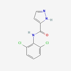 molecular formula C10H7Cl2N3O B12875044 N-(2,6-Dichlorophenyl)-1H-pyrazole-3-carboxamide 