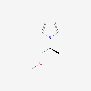 molecular formula C8H13NO B12875062 (S)-1-(1-Methoxypropan-2-yl)-1H-pyrrole 