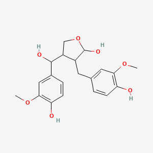 3-Furanmethanol, tetrahydro-5-hydroxy-alpha-(4-hydroxy-3-methoxyphenyl)-4-((4-hydroxy-3-methoxyphenyl)methyl)-