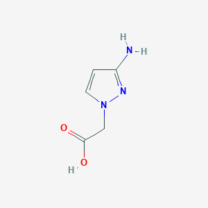 molecular formula C5H7N3O2 B1287509 2-(3-Amino-1H-pyrazol-1-yl)acetic acid CAS No. 1006319-29-4