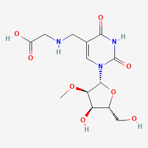 molecular formula C13H19N3O8 B12875129 5-Carboxymethylaminomethyl-2'-o-methyluridine 