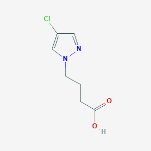 molecular formula C7H9ClN2O2 B1287513 4-(4-chloro-1H-pyrazol-1-yl)butanoic acid CAS No. 1006319-31-8