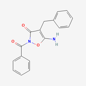 5-Amino-2-benzoyl-4-benzyl-1,2-oxazol-3(2h)-one