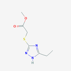 Methyl 2-((5-ethyl-1H-1,2,4-triazol-3-yl)thio)acetate