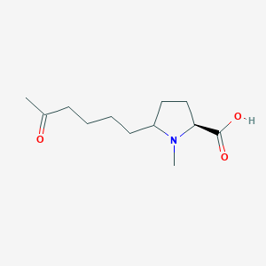 (2S)-1-Methyl-5-(5-oxohexyl)pyrrolidine-2-carboxylic acid