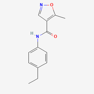 N-(4-ethylphenyl)-5-methylisoxazole-4-carboxamide