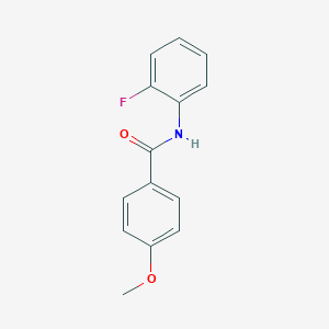 molecular formula C14H12FNO2 B128752 N-(2-氟苯基)-4-甲氧基苯甲酰胺 CAS No. 143925-52-4