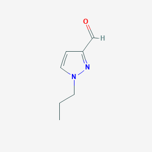 molecular formula C7H10N2O B1287521 1-propyl-1H-pyrazole-3-carbaldehyde CAS No. 1006349-16-1