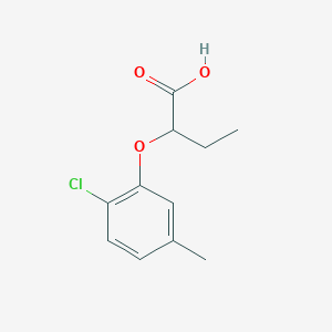 molecular formula C11H13ClO3 B1287523 2-(2-Chloro-5-methylphenoxy)butanoic acid CAS No. 869947-15-9