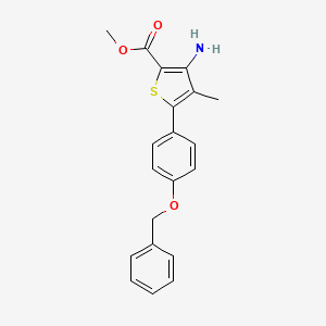 Methyl 3-amino-4-methyl-5-(4-benzyloxyphenyl)thiophene-2-carboxylate