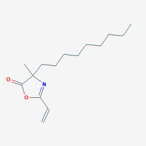 molecular formula C15H25NO2 B12875238 2-Ethenyl-4-methyl-4-nonyl-1,3-oxazol-5(4H)-one CAS No. 81095-01-4