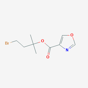 4-Bromo-2-methylbutan-2-yl oxazole-4-carboxylate