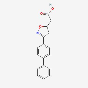 5-Isoxazoleacetic acid, 3-[1,1'-biphenyl]-4-yl-4,5-dihydro-