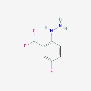 2-(Difluoromethyl)-4-fluorophenylhydrazine