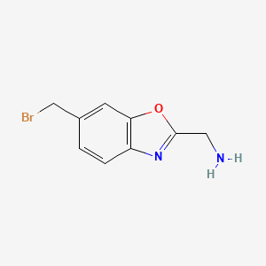 2-(Aminomethyl)-6-(bromomethyl)benzo[d]oxazole