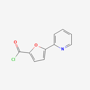 molecular formula C10H6ClNO2 B12875318 5-(Pyridin-2-yl)furan-2-carbonyl chloride CAS No. 554453-73-5