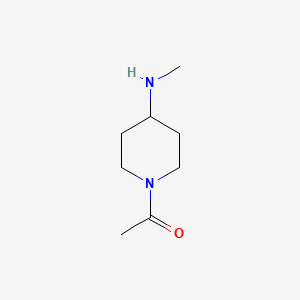 molecular formula C8H16N2O B1287533 1-乙酰-4-(甲基氨基)哌啶 CAS No. 139062-96-7